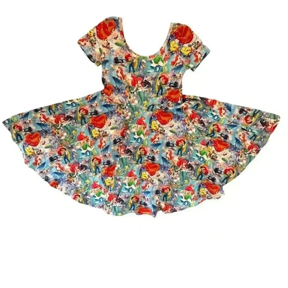 Wild Rich Kids Twirl Dress Girls Size 11/12 the little mermaid ariel Disney - Picture 6 of 10